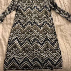 Black, Silver, and Gold Dress